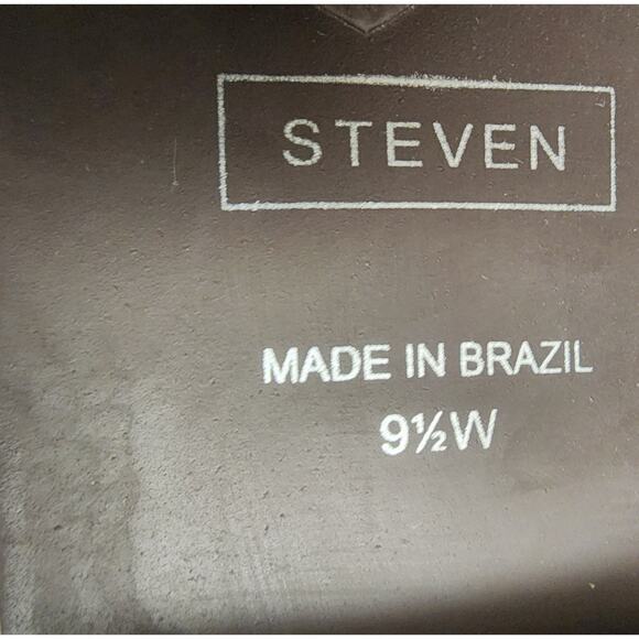 Steven By Steve Madden Women's Sydnee Tall Riding Brown Leather Boots Size 9.5W - Picture 8 of 10